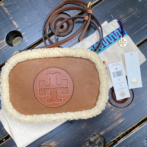 Tory Burch Handbags - Tory Burch Perry Bombe Shearling Mini Bag